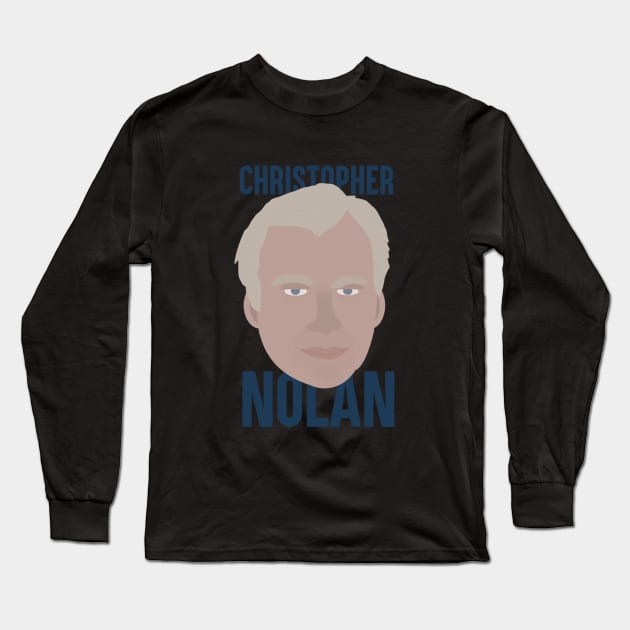 Christopher Nolan Head Long Sleeve T-Shirt by JorisLAQ